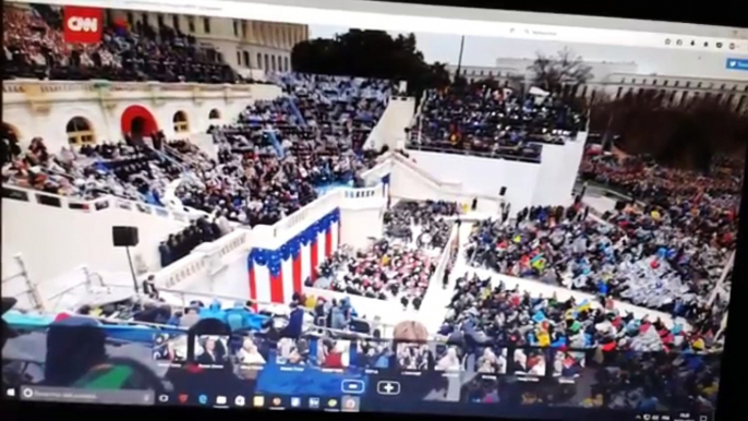 Preuve du mensonge des médias , inauguration de Trump