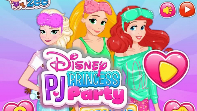 Disney Frozen Games - Disney Princess Pj Party Cleanup - Disney Princess Games for Girls