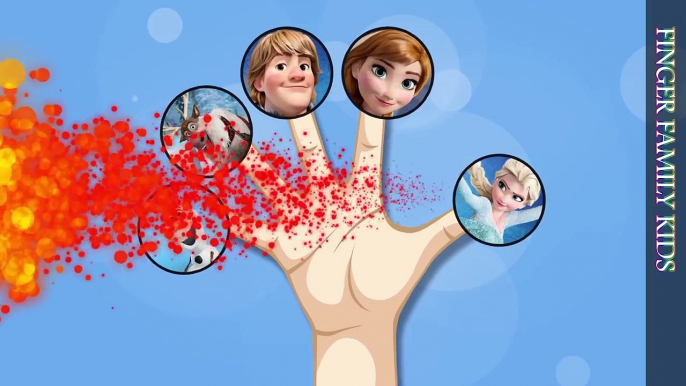 Finger Family Song Disney Frozen Nursery Rhyme - Elsa Anna Kristoff Sven Olaf