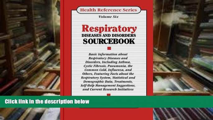 PDF  Respiratory Diseases   Disorders Sourcebook: Basic Information about Respiratory Diseases and