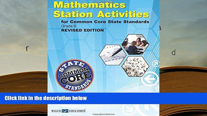 Read Online  Common Core State Standards Station Activities Gr 6, Revised Edition (Ccss Station