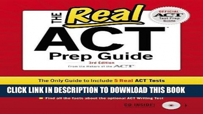 Ebook The Real ACT (CD) 3rd Edition (Official Act Prep Guide) Free Read