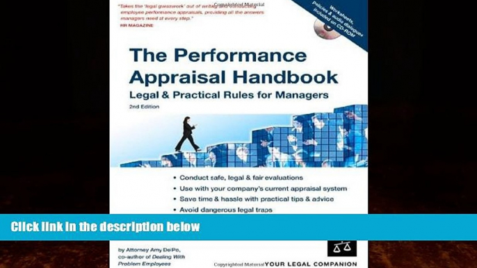 Big Deals  The Performance Appraisal Handbook: Legal   Practical Rules for Managers  Best Seller