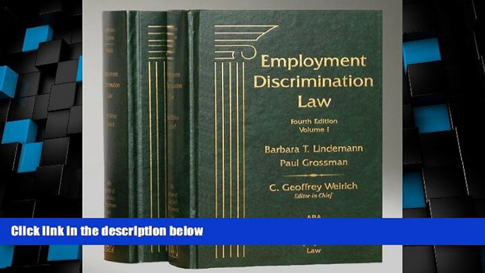 Big Deals  Employment Discrimination Law, 4th Edition, 2 Volume Set  Full Read Best Seller