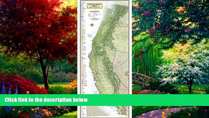 Books to Read  Pacific Crest Trail Wall Map [Laminated] (National Geographic Reference Map)  Best