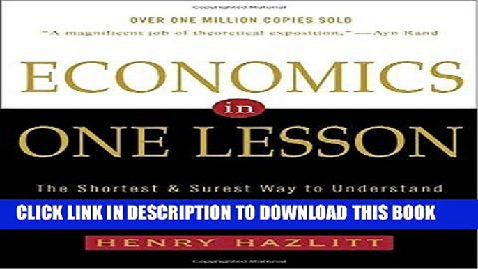 Ebook Economics in One Lesson: The Shortest and Surest Way to Understand Basic Economics Free