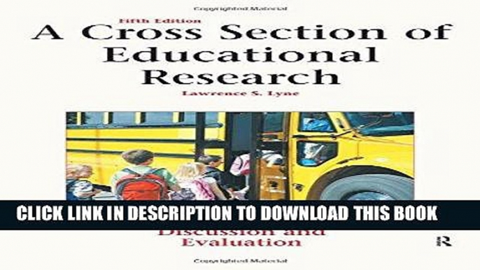 Ebook A Cross Section of Educational Research: Journal Articles for Discussion and Evaluation Free