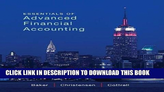 Ebook Essentials of Advanced Financial Accounting Free Read