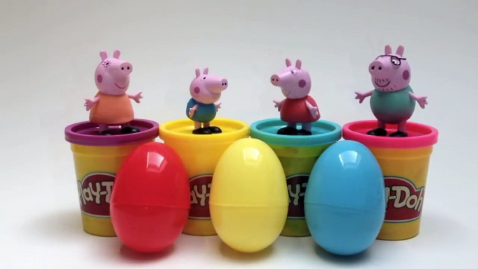 How to Make Play Doh Eggs Peppa Pig Surprise Eggs DIY