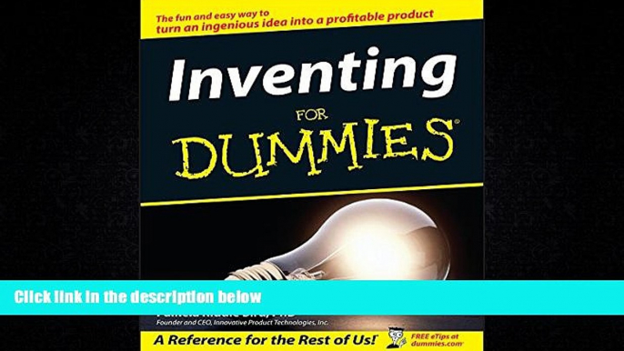 Big Deals  Inventing For Dummies  Full Ebooks Most Wanted