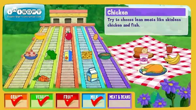 Doras Food Pyramid Games-Dora The Explorer