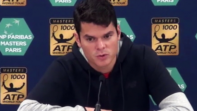 ATP - BNPPM 2016 - Milos Raonic : "On va voir ce qui se passe pour moi sur ce Paris-Bercy"