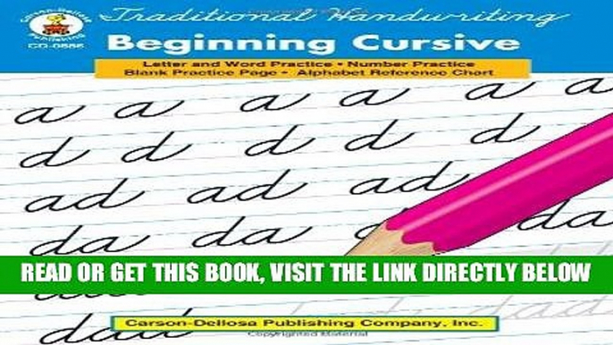 [FREE] EBOOK Traditional Handwriting: Beginning Cursive, Grades 1 - 3 ONLINE COLLECTION