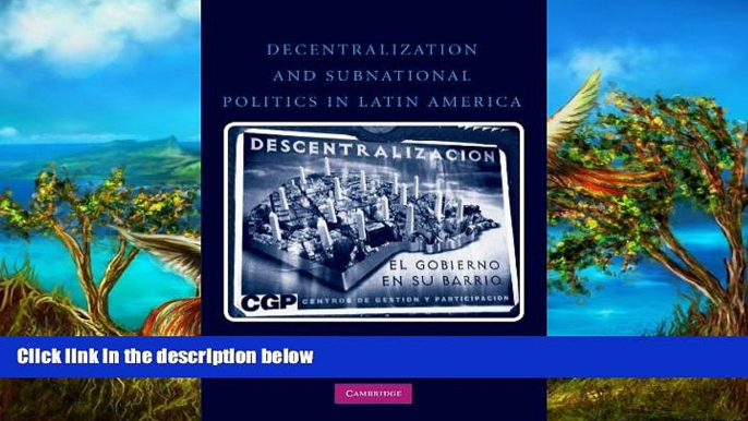 Big Deals  Decentralization and Subnational Politics in Latin America  Full Read Most Wanted