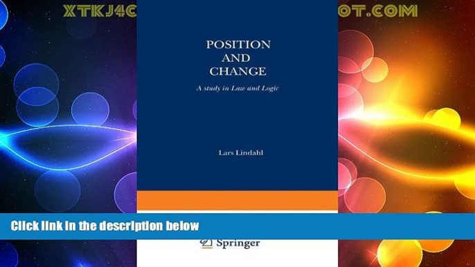 Big Deals  Position and Change: A Study in Law and Logic (Synthese Library)  Best Seller Books