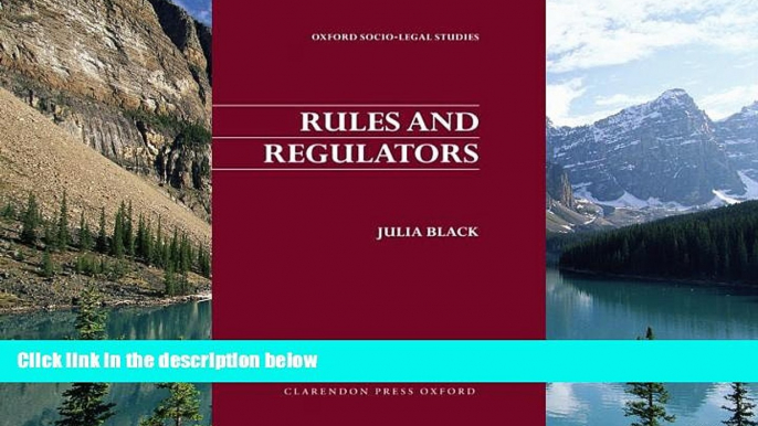 Big Deals  Rules and Regulators (Oxford Socio-Legal Studies)  Best Seller Books Best Seller