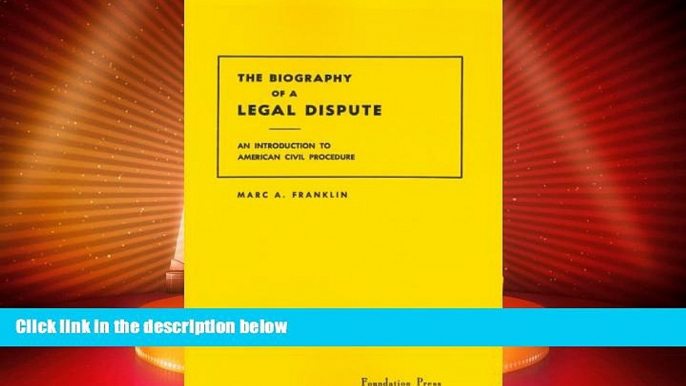 Big Deals  The Biography of a Legal Dispute An Introduction to American Civil Procedure