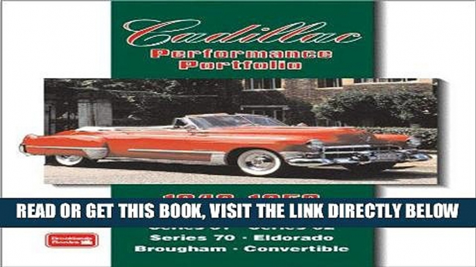 [READ] EBOOK Cadillac 1948-1958 Performance Portfolio ONLINE COLLECTION