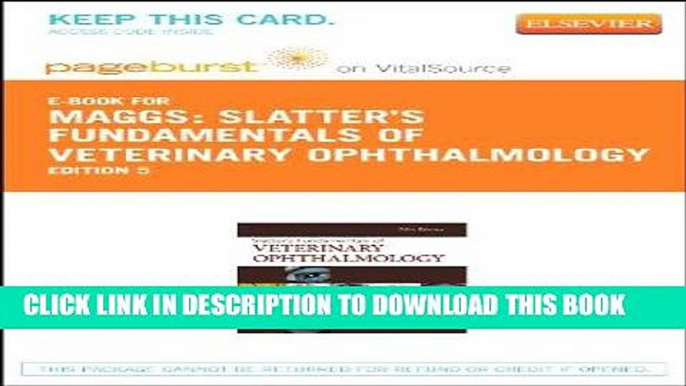 [READ] EBOOK Slatter s Fundamentals of Veterinary Ophthalmology - Elsevier eBook on VitalSource