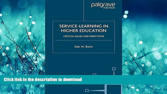 READ  Service-Learning in Higher Education: Critical Issues and Directions  PDF ONLINE