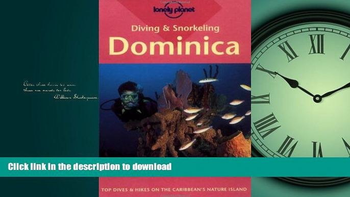 READ ONLINE Diving   Snorkeling Dominica (Lonely Planet Pisces Book) READ EBOOK