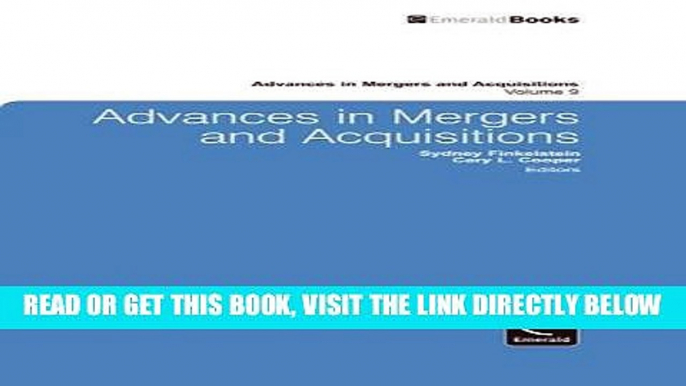 [Free Read] Advances in Mergers and Acquisitions (Advances in Mergers   Acquisitions) (Advances in