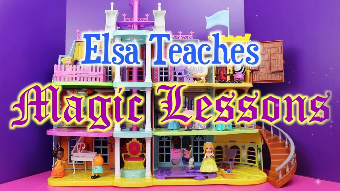 Frozen Elsa Magic School DisneyCarToys with Sofia The First, Peppa Pig, Royal Prep Academy Castle