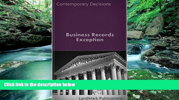 READ NOW  Business-Records Exception (Litigator Series)  Premium Ebooks Online Ebooks