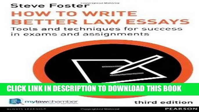 [FREE] EBOOK How to Write Better Law Essays: Tools and Techniques for Success in Exams and