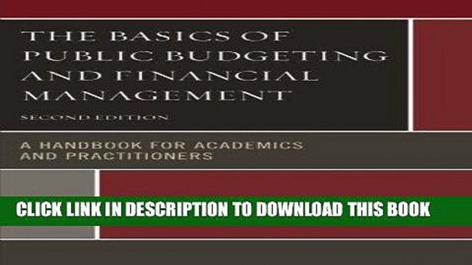 [Ebook] The Basics of Public Budgeting and Financial Management: A Handbook for Academics and