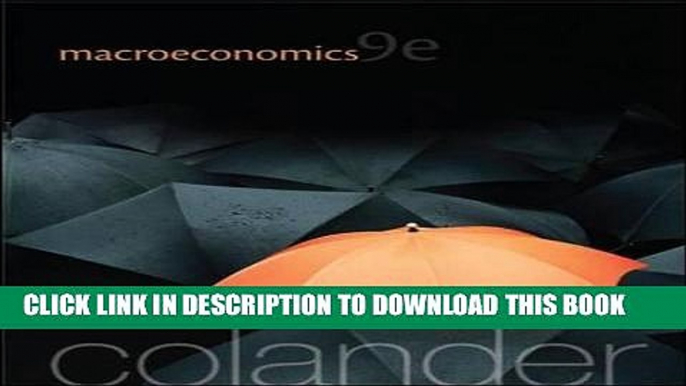 [READ] EBOOK Macroeconomics (McGraw-Hill Economics) BEST COLLECTION