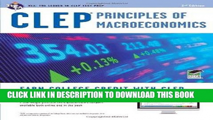 [FREE] EBOOK CLEPÂ® Principles of Macroeconomics Book + Online (CLEP Test Preparation) BEST