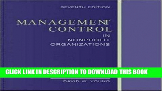 [FREE] EBOOK Management Control In Nonprofit Organizations ONLINE COLLECTION