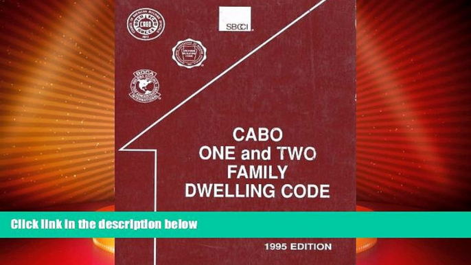 Big Deals  Cabo One   Two Family Dwelling Code, 1995  Best Seller Books Best Seller