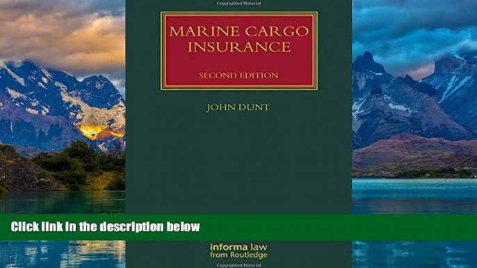 Big Deals  Marine Cargo Insurance, Second Edition (Lloyd s Shipping Law Library)  Best Seller