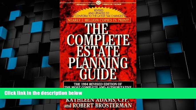 Big Deals  The Complete Estate Planning Guide: Revised Edition  Best Seller Books Best Seller