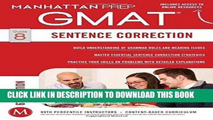 [FREE] EBOOK GMAT Sentence Correction (Manhattan Prep GMAT Strategy Guides) ONLINE COLLECTION