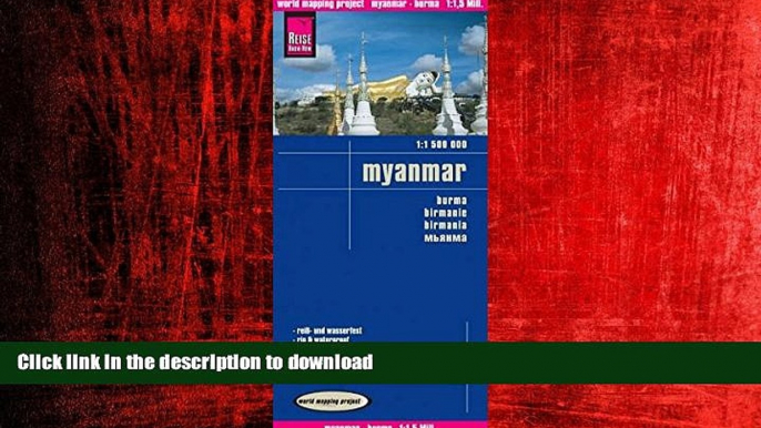 FAVORIT BOOK By Reise Knowhow Myanmar (Burma) 1:1,500,000 Travel Map, waterproof, GPS-compatible