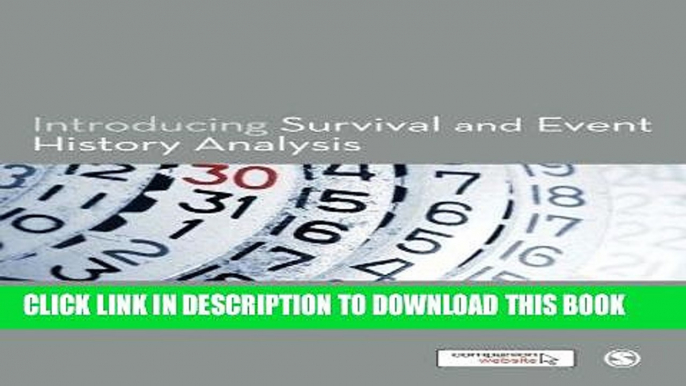 [FREE] EBOOK Introducing Survival and Event History Analysis ONLINE COLLECTION