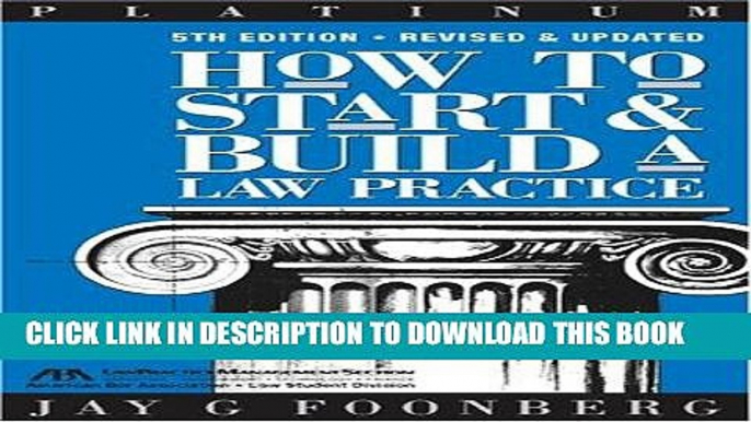 [PDF] How to Start   Build a Law Practice (Career Series / American Bar Association) [Full Ebook]