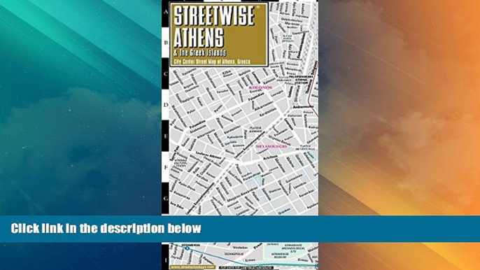 Deals in Books  Streetwise Athens Map - Laminated City Center Street Map of Athens, Greece -