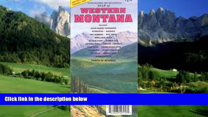 Best Buy Deals  Western Montana Topographic Recreational Map  Best Seller Books Most Wanted