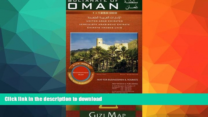 READ BOOK  Sultanate of Oman Geographical Map (English, French, Italian and German Edition) FULL