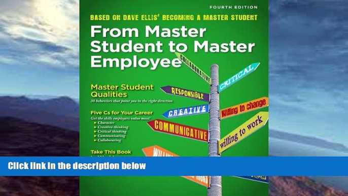 Fresh eBook From Master Student to Master Employee (Textbook-specific CSFI)