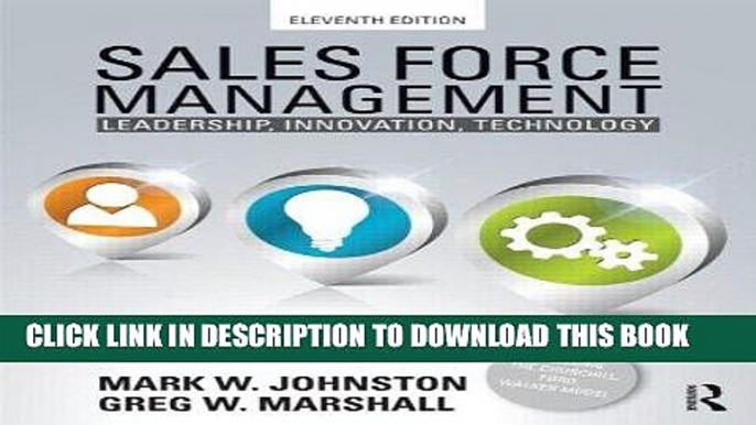 [FREE] EBOOK Sales Force Management: Leadership, Innovation, Technology - 11th edition BEST