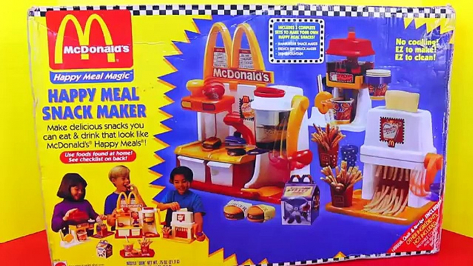 McDonalds BURGER MAKER Happy Meal Magic Hamburger Snack Maker + French Fries New DIY Recipe for Kids