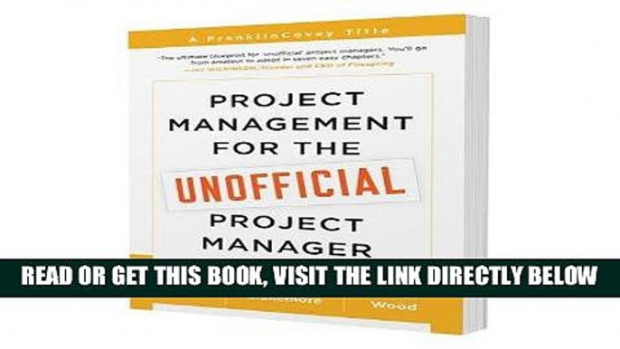 [BOOK] PDF Project Management for the Unofficial Project Manager: A FranklinCovey Title Collection