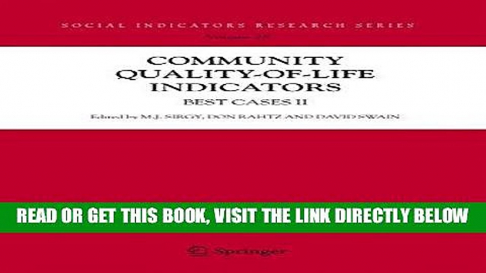 [READ] EBOOK Community Quality-of-Life Indicators: Best Cases II (Social Indicators Research