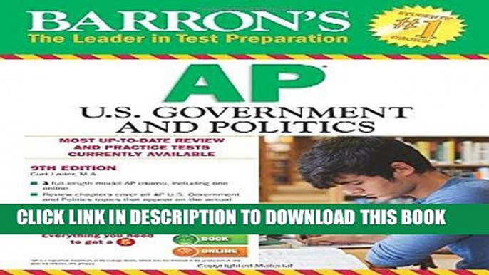 Ebook Barron s AP U.S. Government and Politics, 9th Edition (Barron s AP United States