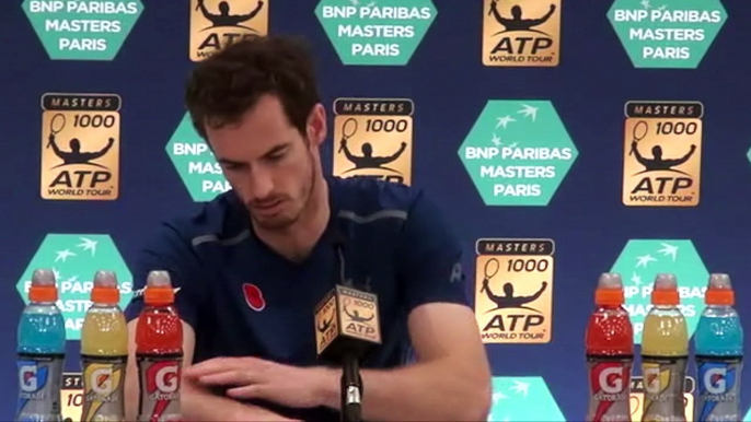 ATP - BNPPM 2016 - Andy Murray raconte comment il a appris le forfait de Milos Raonic et sa place de n°1 mondial